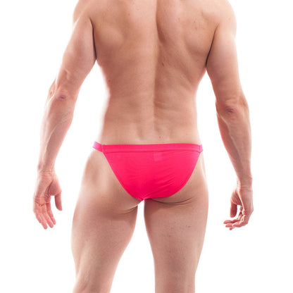 Maillot de bain bikini tanga basique Wojoer Beun Neon Coral 320B8 Taille M