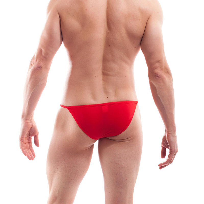 Maillot de bain bikini tanga Wojoer Beun Stripper Buckle Rouge 321B8 Taille L