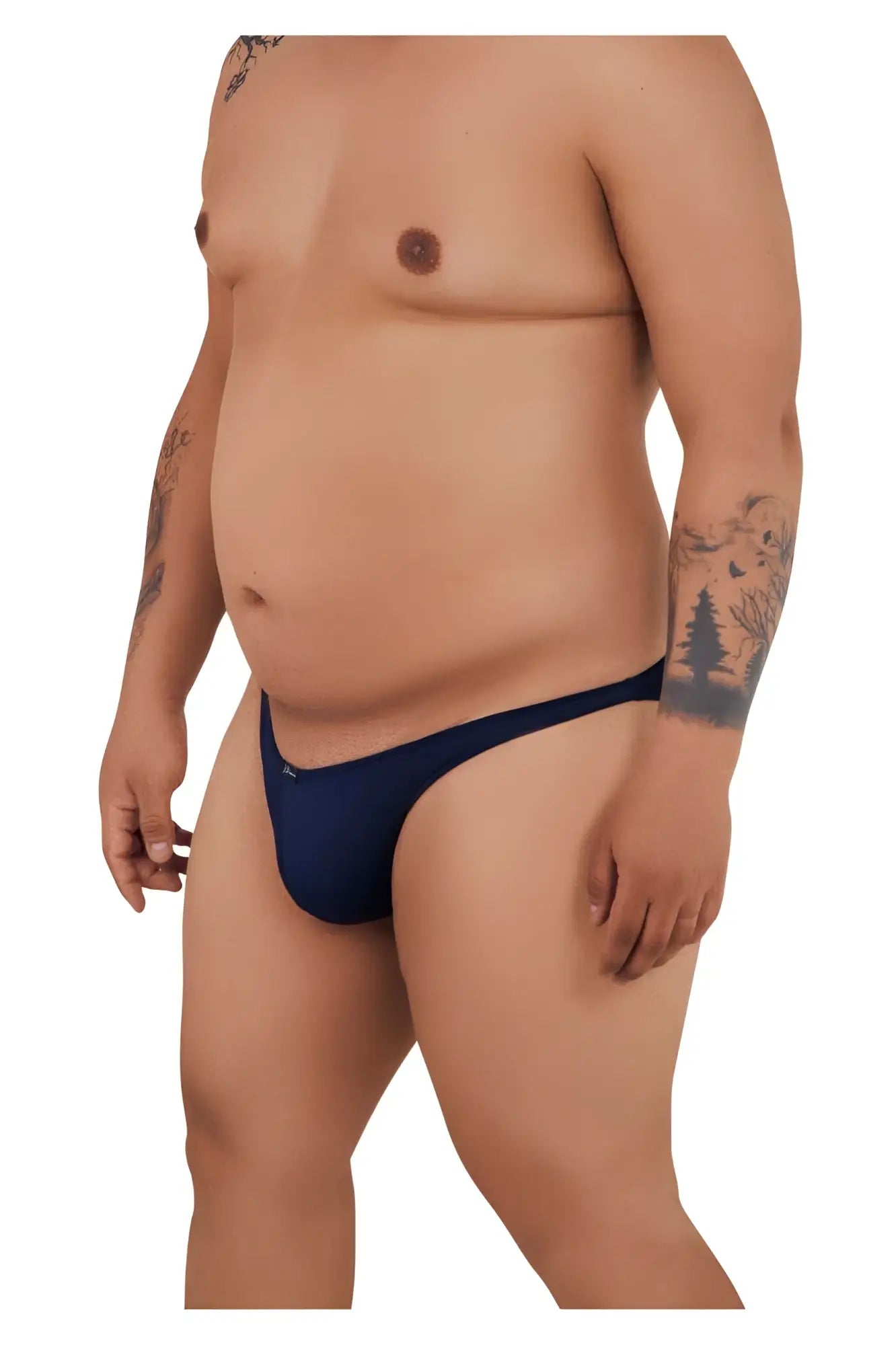 Navy blue Xtremen 91093X microfiber bikini briefs showcasing a soft and breathable fabric for everyday comfort