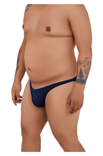 Navy blue Xtremen 91093X microfiber bikini briefs showcasing a soft and breathable fabric for everyday comfort