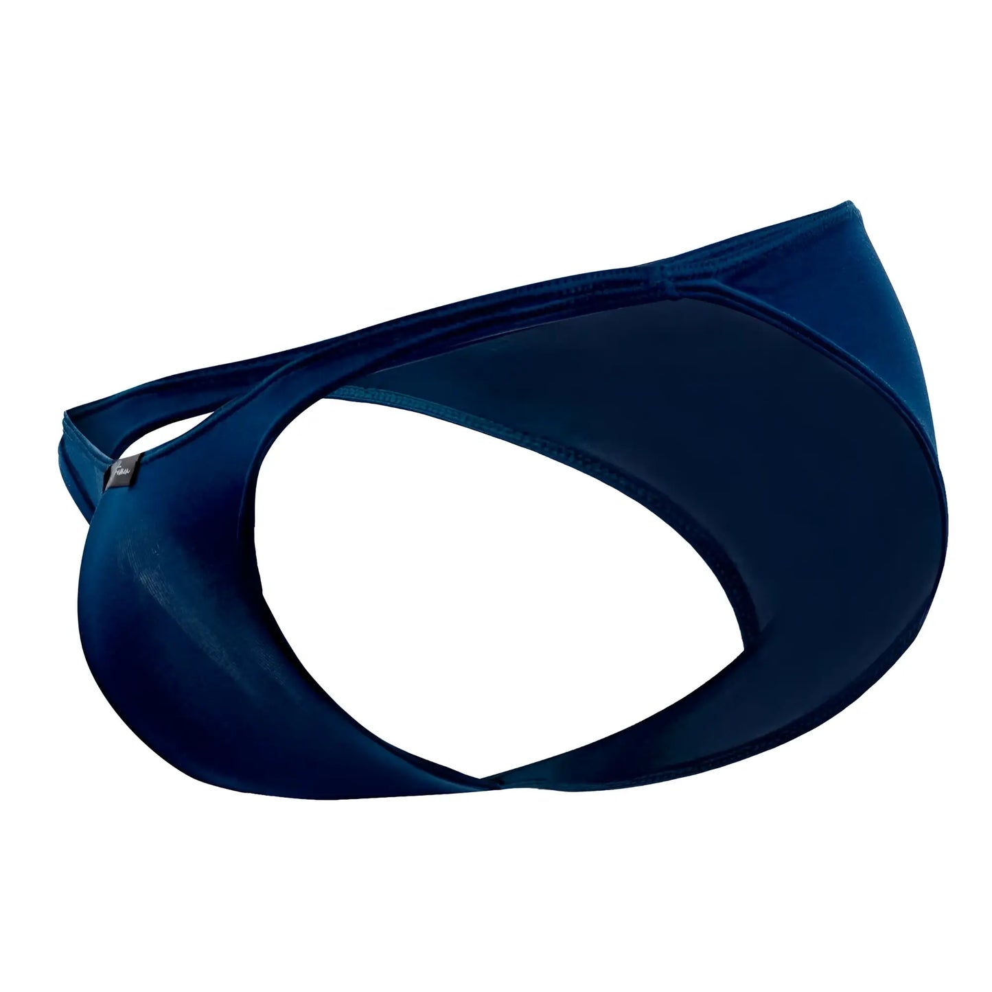 Navy blue velvet thong bikini with a sleek form-fitting design and subtle stitching xtremen 91093x microfiber petrol