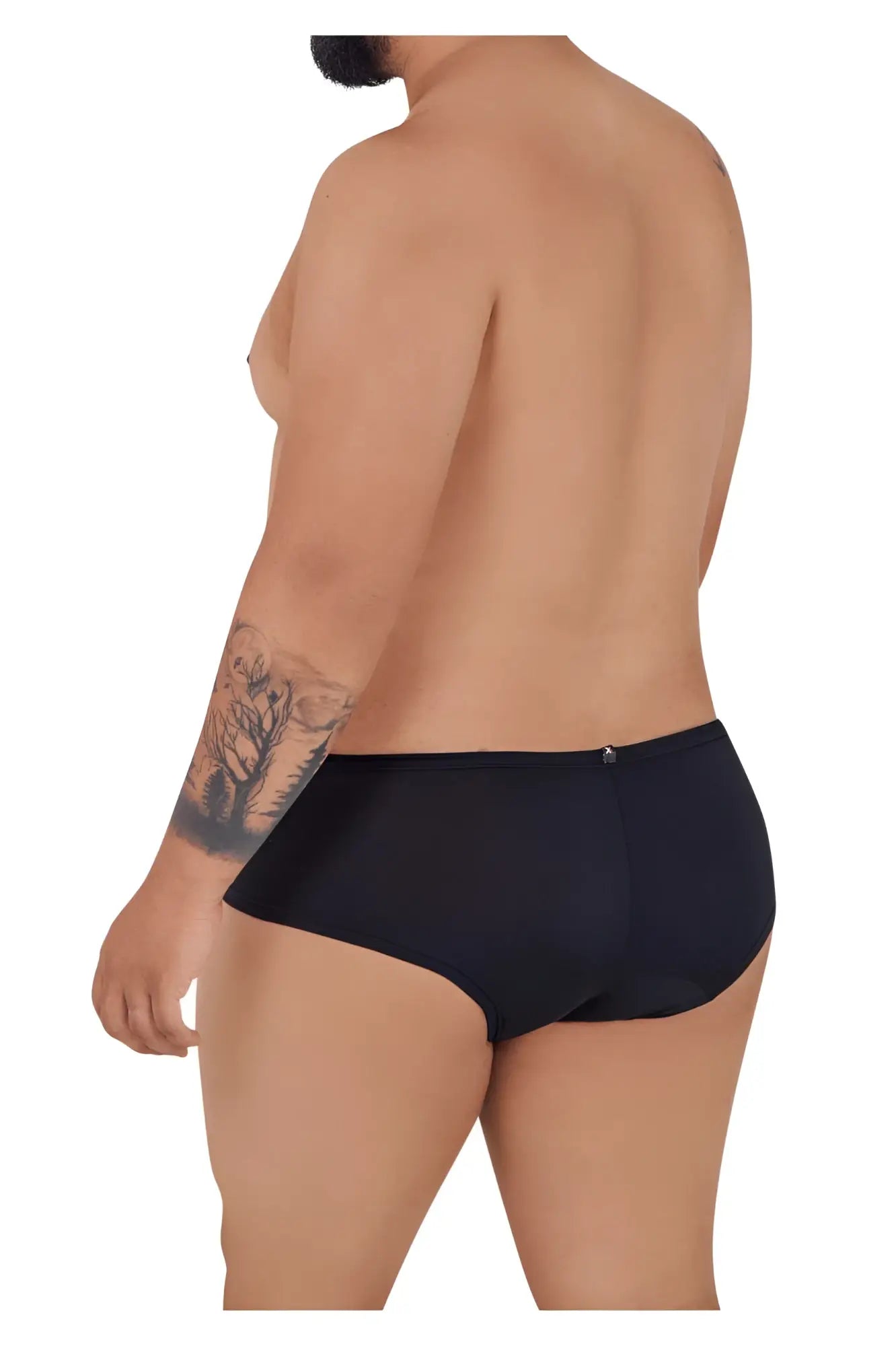 Xtremen 91103x microfiber trunks in black with smooth form-fitting design for comfortable everyday wear