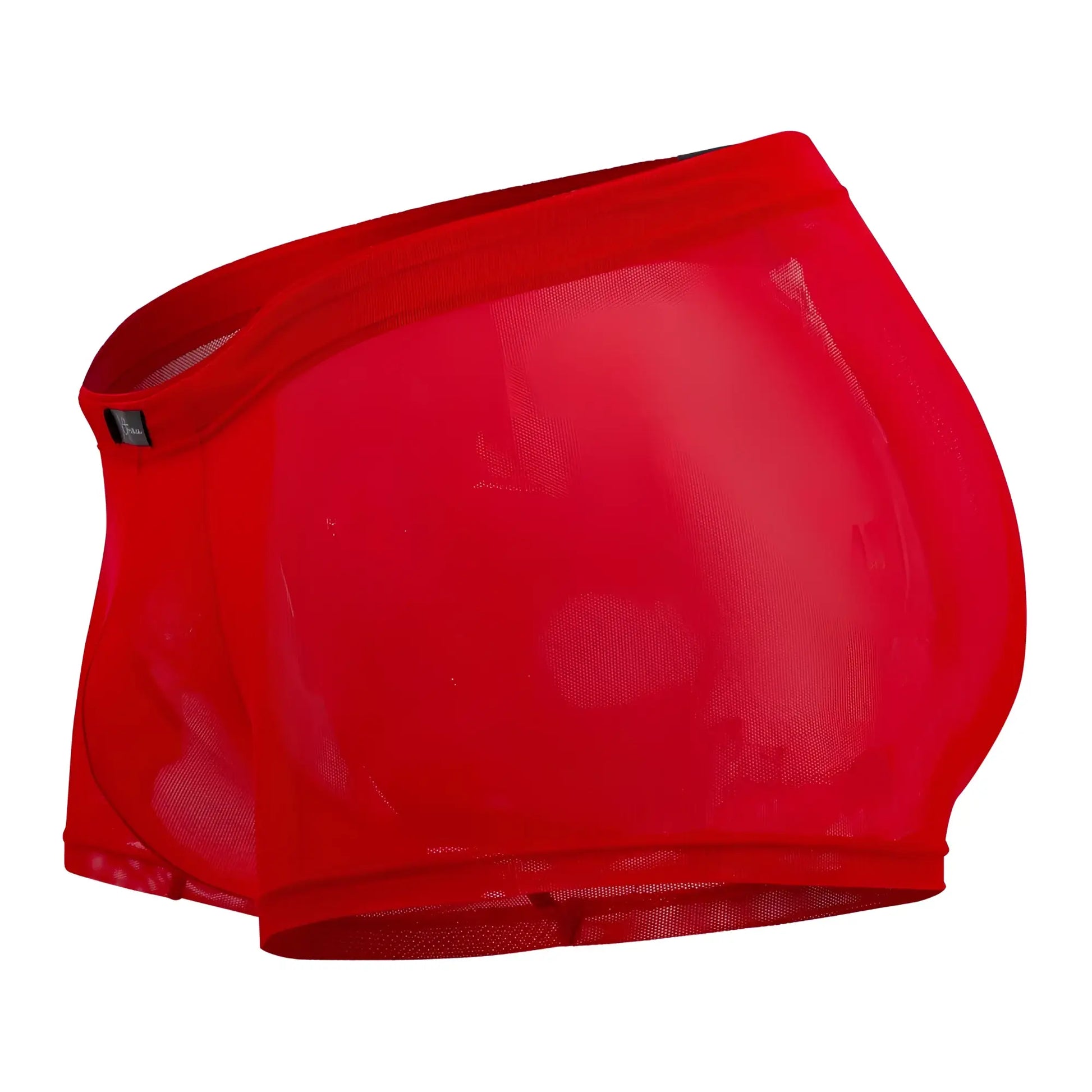 Xtremen 91127 mesh trunks in red feature a snug, form-fitting design with breathable red mesh fabric