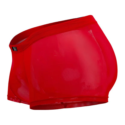 Xtremen 91127 mesh trunks in red feature a snug, form-fitting design with breathable red mesh fabric