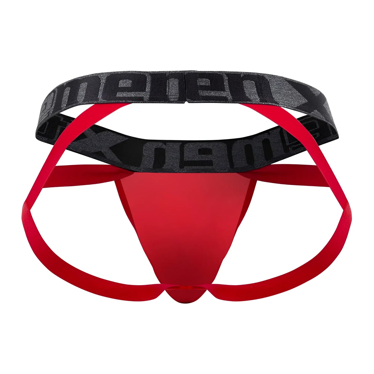 Xtremen 91128 red and black snake print men’s briefs with bold contrasting design and comfortable fabric