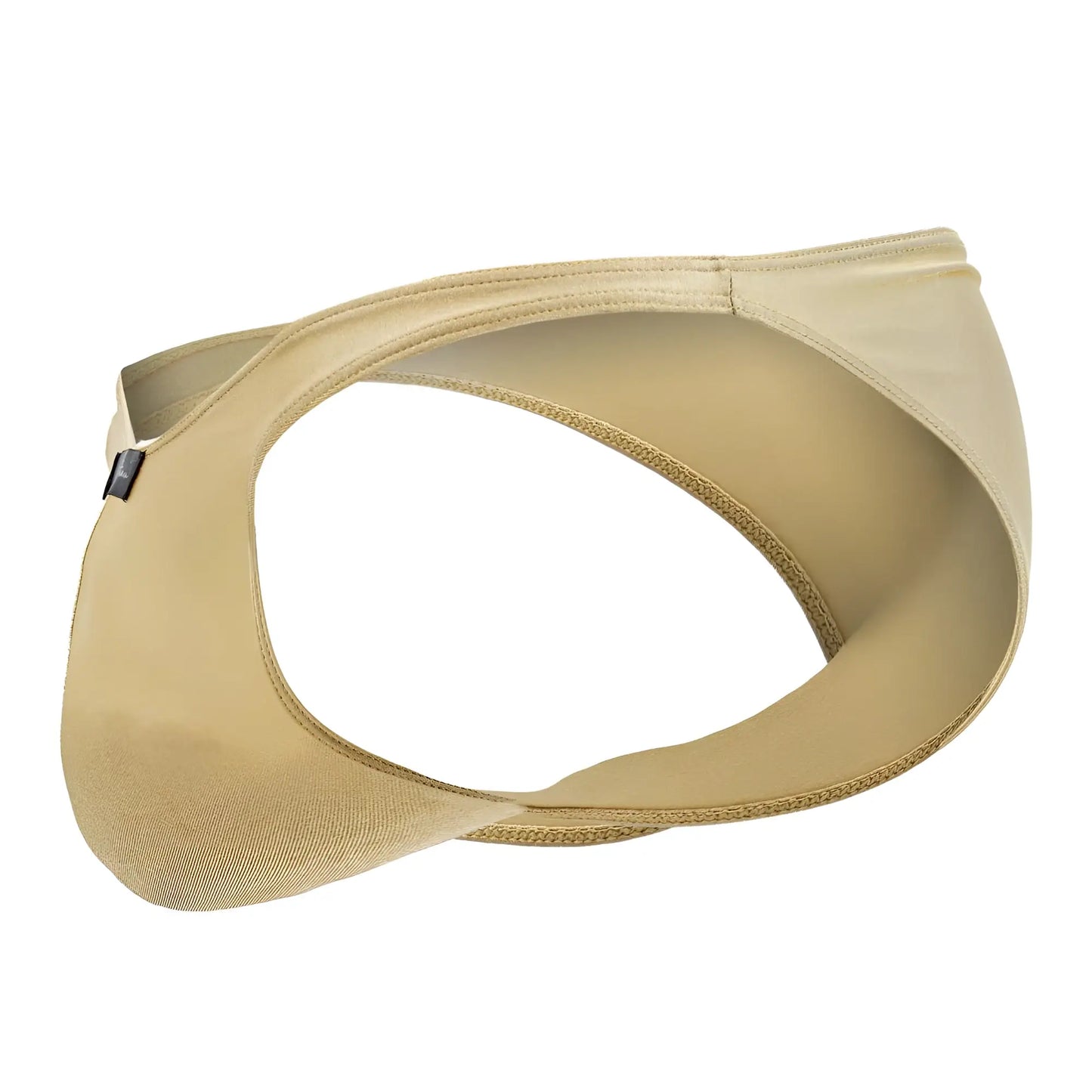Xtremen 91179 microfiber bikini briefs in gold with smooth seamless design and reinforced stitching along edges