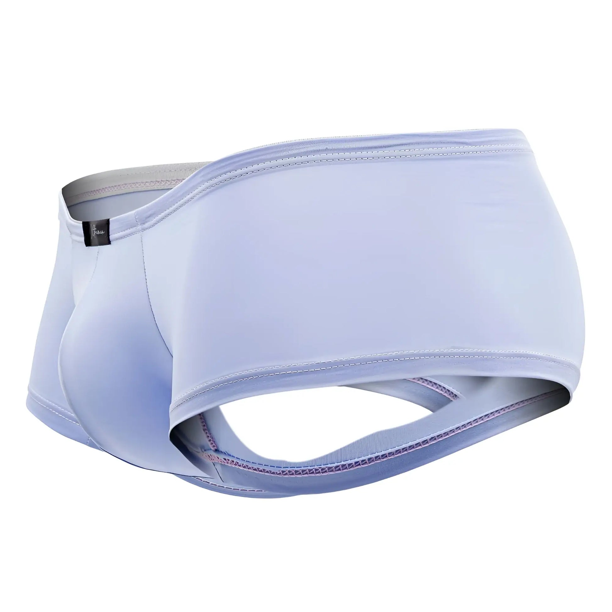 Xtremen 91181 microfiber trunks in lilac featuring smooth, form-fitting fabric and subtle stitching details