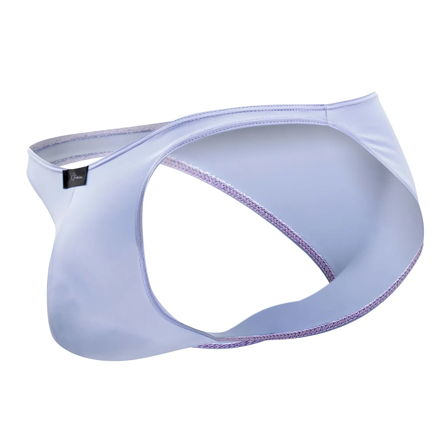 Light purple glossy microfiber bikini briefs xtremen 91183 with sleek modern design and subtle edge stitching