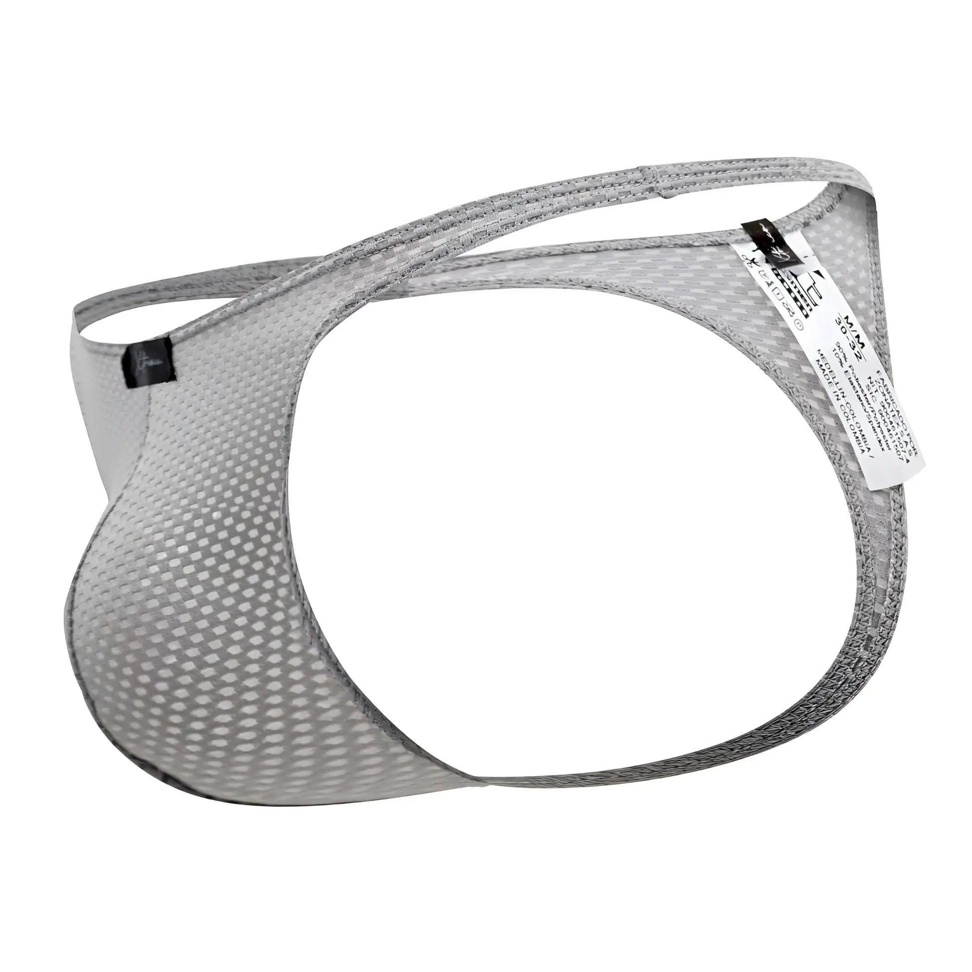 Gray xtremen 91185 mesh thongs men’s briefs with supportive contoured design and reinforced elastic waistband