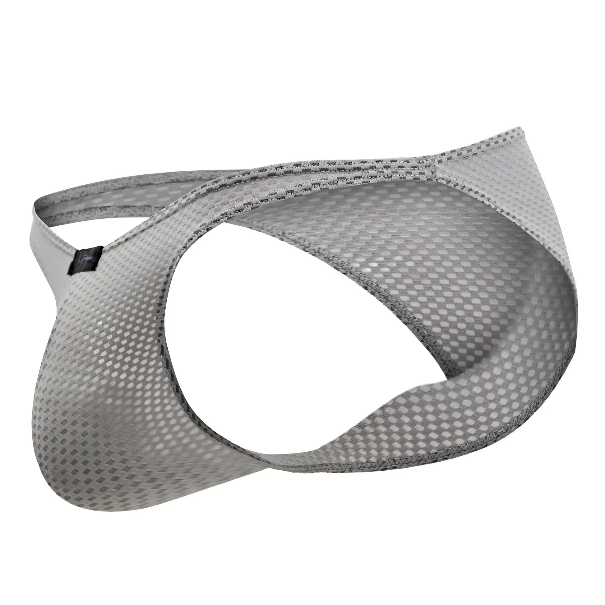 Xtremen 91186 mesh bikini men’s briefs in gray with sleek form-fitting design and reinforced stitching along edges