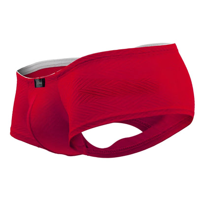 Red Xtremen 91190 jacquard trunks men’s briefs with gray waistband and small black brand tag