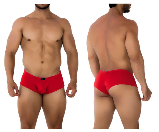 Xtremen 91190 jacquard trunks in red feature snug fit men’s briefs with elastic waistband for comfortable wear