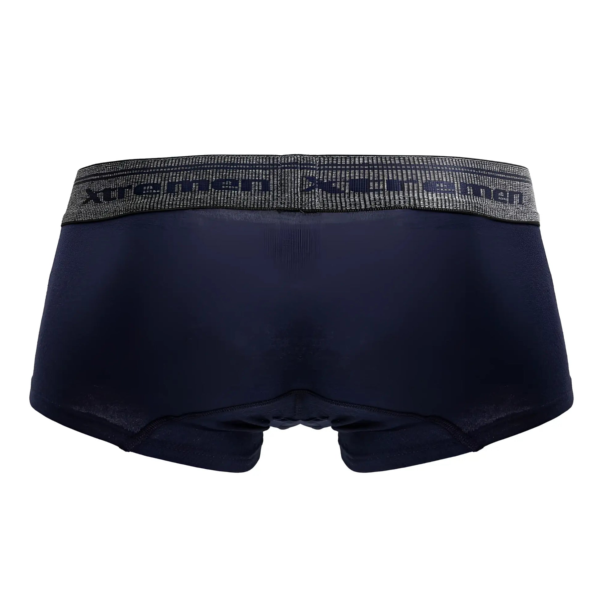 Dark navy xtremen 91205b cotton blend men’s briefs with textured gray waistband featuring xtreme men logo