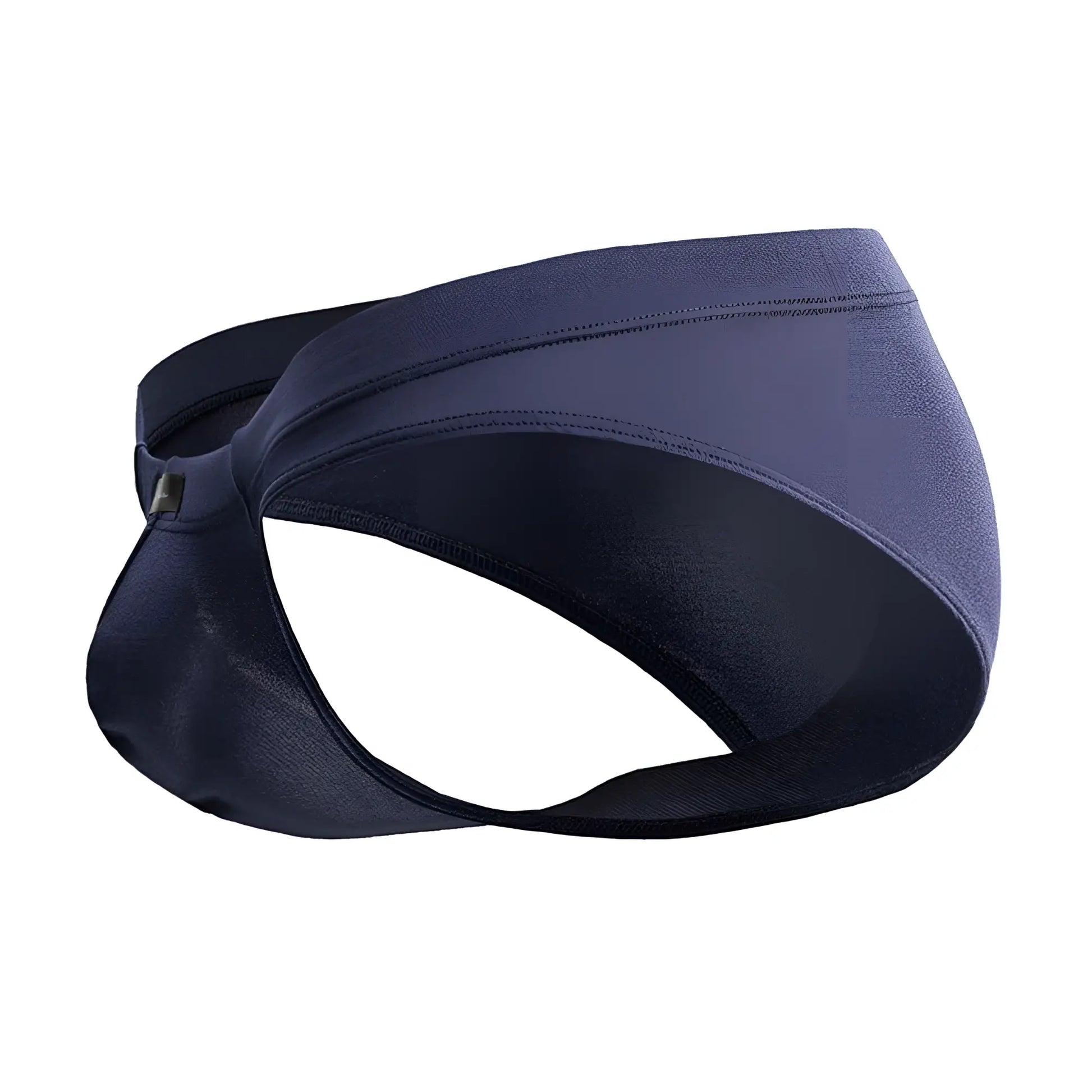 Navy blue Xtremen 91207B microfiber briefs with smooth seamless design and reinforced waistband stitching