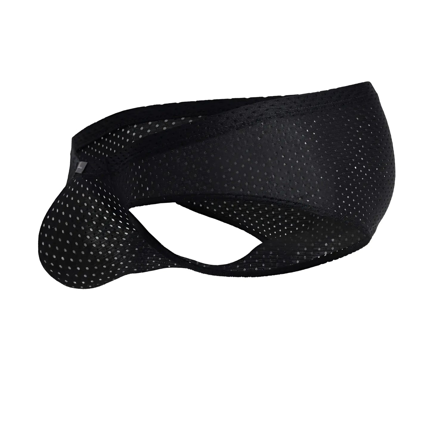 Black mesh athletic supporter xtremen 91213b microfiber briefs with contoured design and reinforced seams