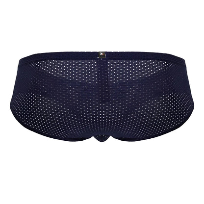 Dark blue xtremen 91213b microfiber briefs with a subtle white dot pattern for comfortable everyday wear