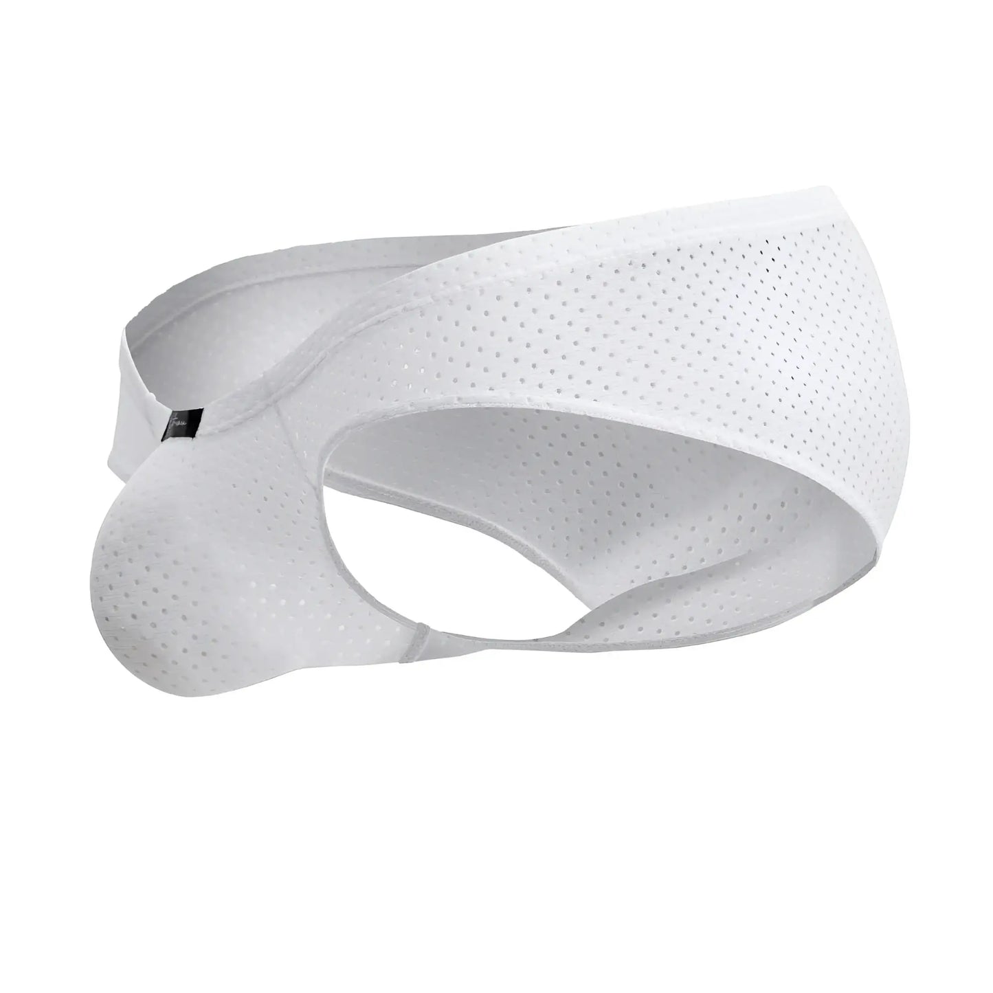 Xtremen 91213b microfiber briefs in white featuring perforated mesh and contoured design for men