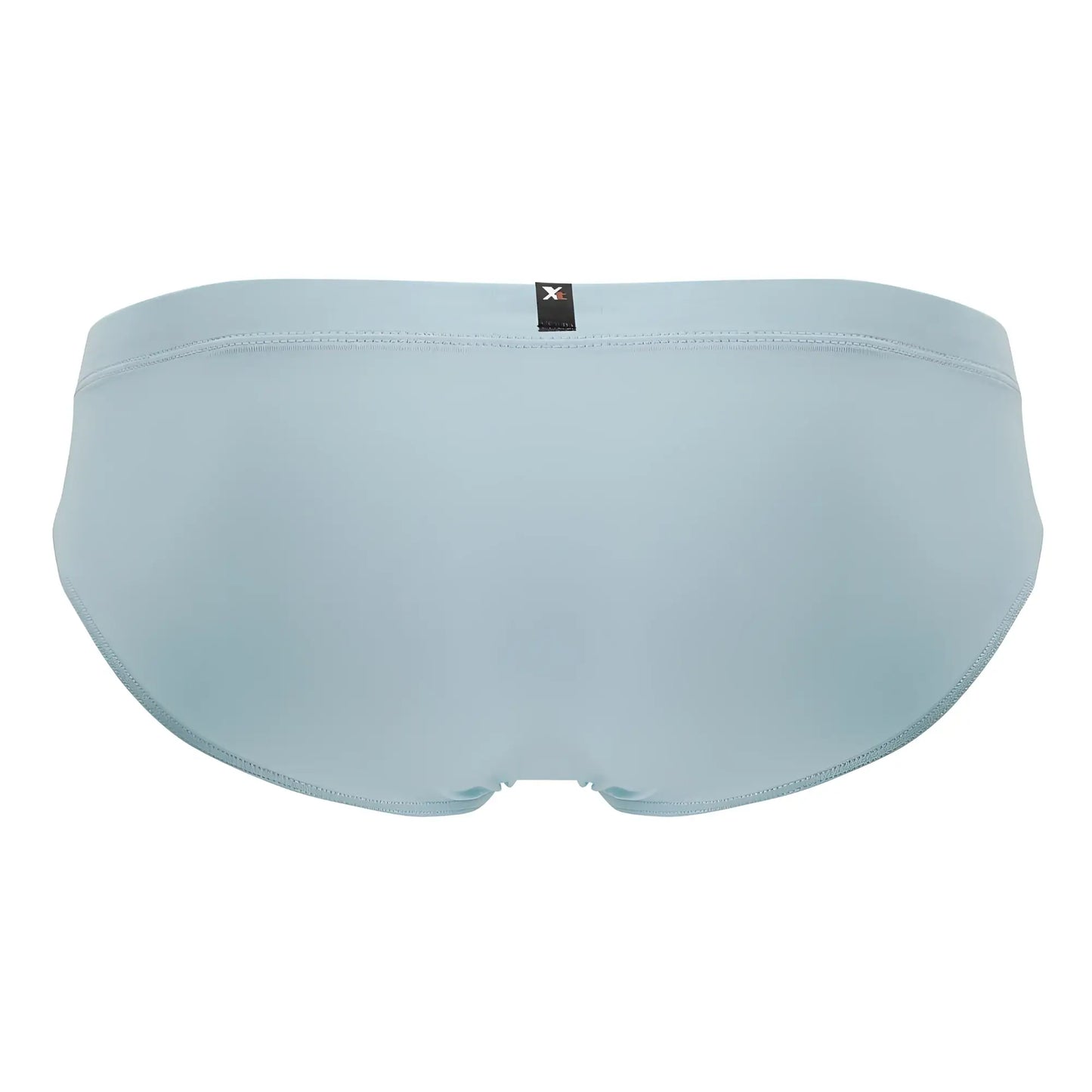 Light blue xtremen 91218 microfiber briefs with subtle textured fabric and black brand tag at the waistband