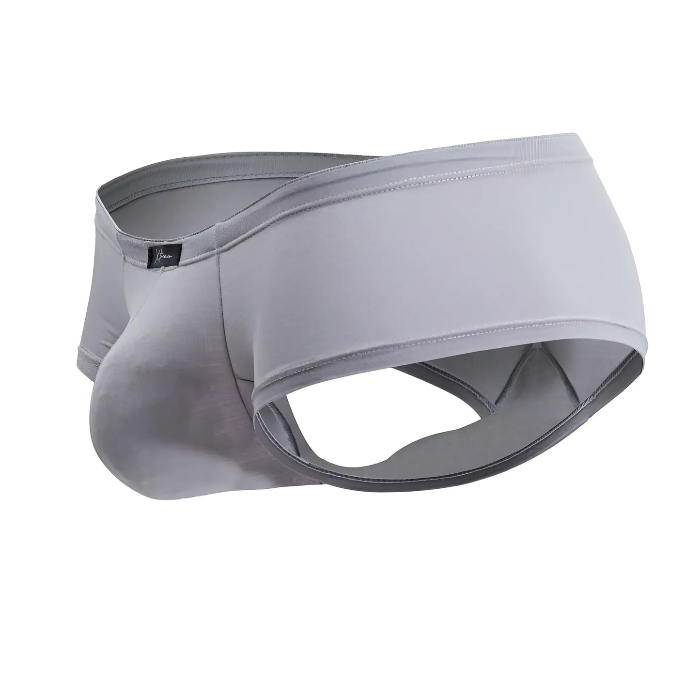 Xtremen 91219 microfiber gray men’s briefs with smooth stretchy fabric and contoured design