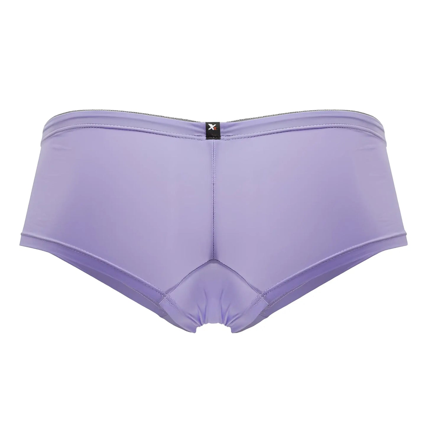 Lavender-colored xtremen 91219 microfiber trunks with smooth texture and subtle seam design featuring black brand tag