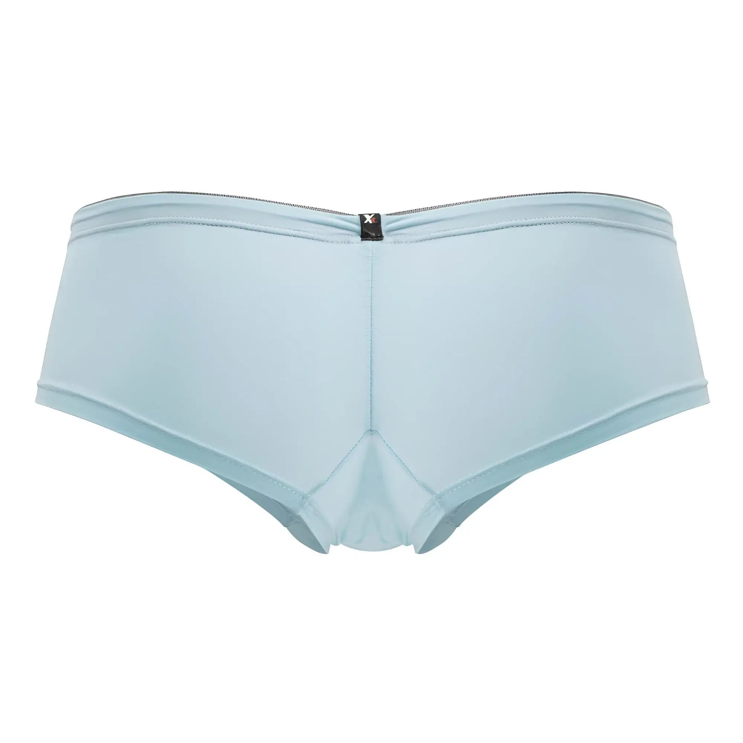 Light blue xtremen 91219 microfiber trunks with smooth texture subtle seams and small black logo at the waistband