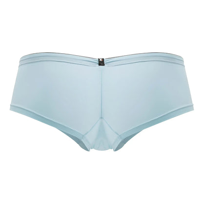 Light blue xtremen 91219 microfiber trunks with smooth texture subtle seams and small black logo at the waistband