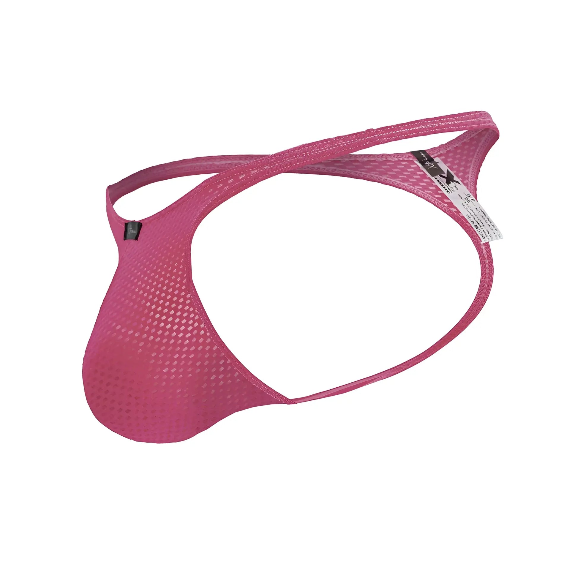 Pink mesh xtremen 91226 microfiber thongs with a supportive contoured design in fuchsia color