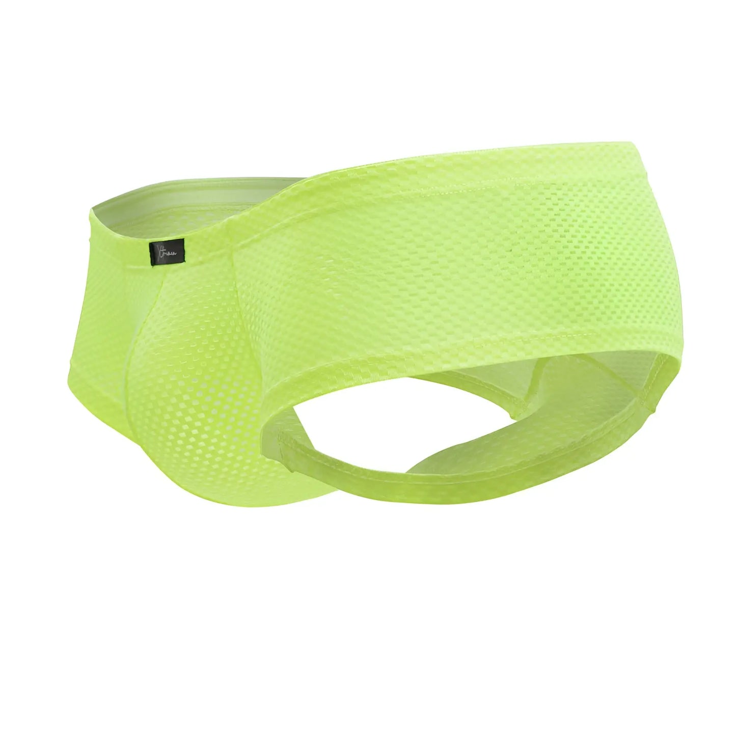 Xtremen 91228 microfiber trunks neon green bright neon green mesh briefs with sleek form fitting design