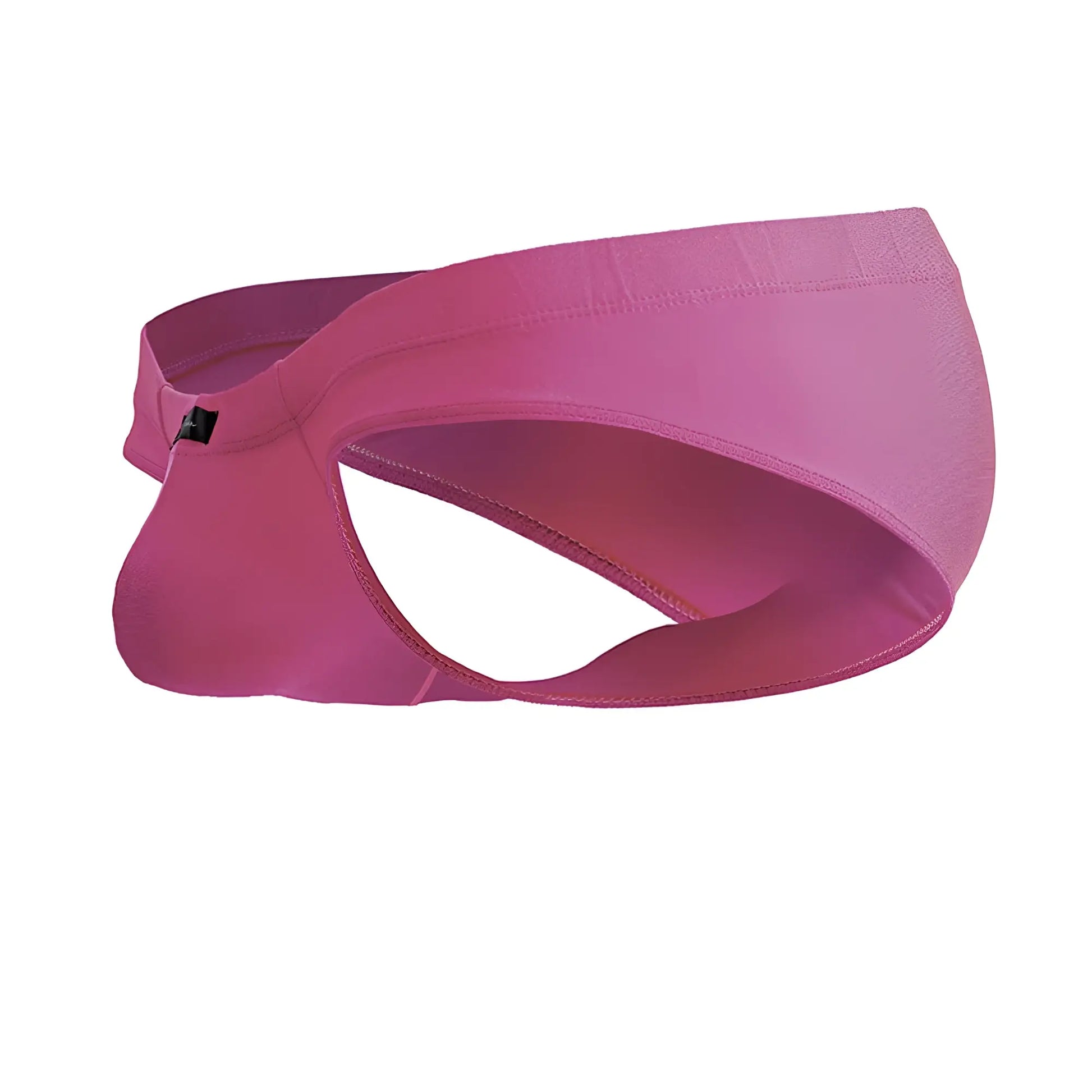 A soft pink microfiber headband with a sleek modern design featured with xtremen 91233 microfiber briefs fuchsia