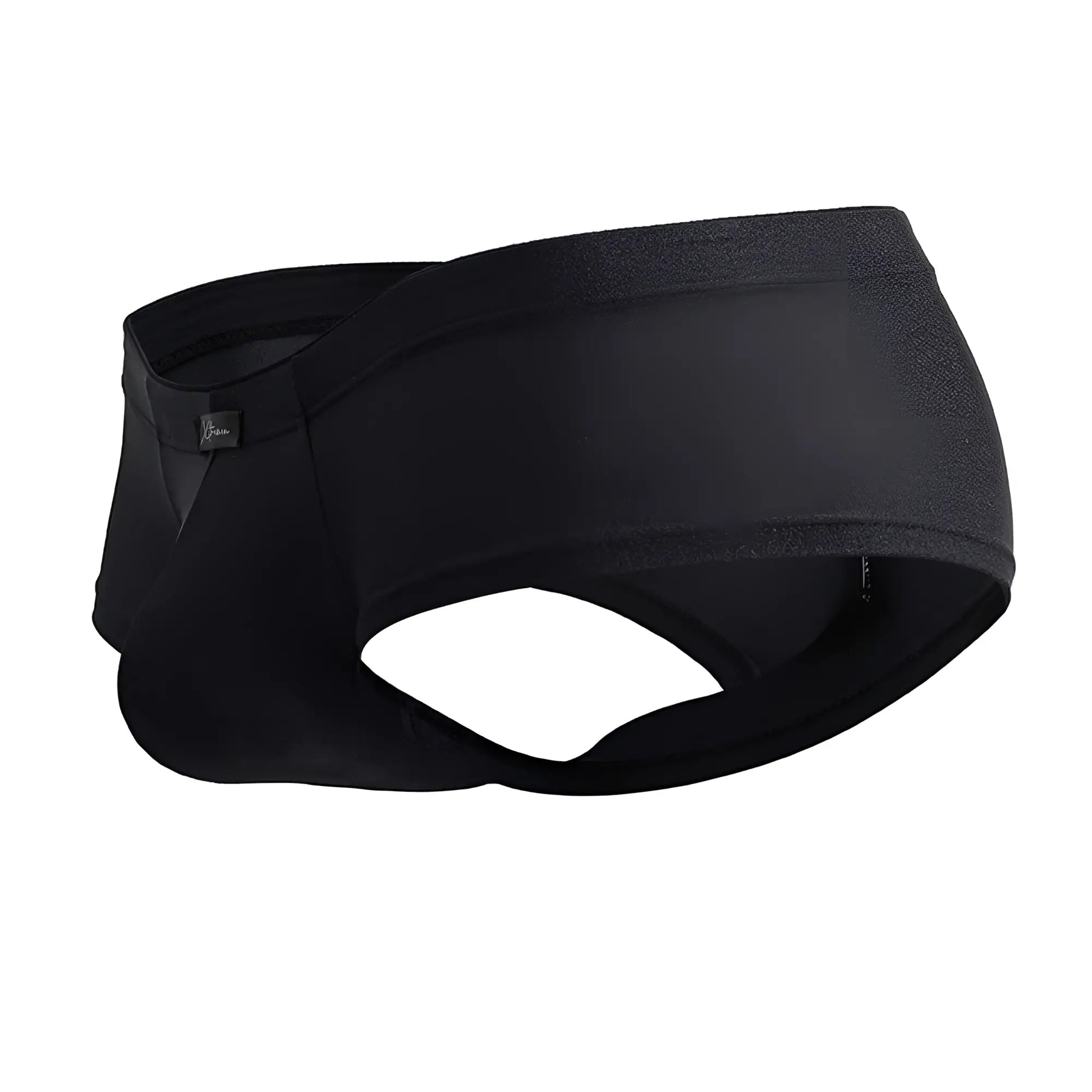 Xtremen 91234 microfiber trunks in black featuring smooth stretchy fabric and a contoured design for comfort