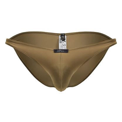 Tan xtremen 91239 microfiber bikini swim trunks with smooth stretchy fabric and subtle edge stitching