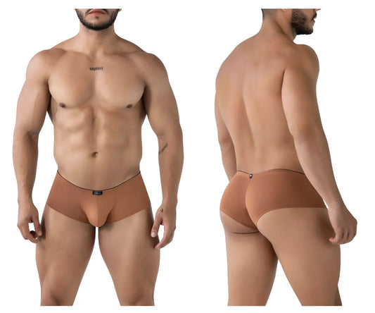 Tan xtremen 91240 microfiber trunks for men with seamless design and small brand tag at waistband