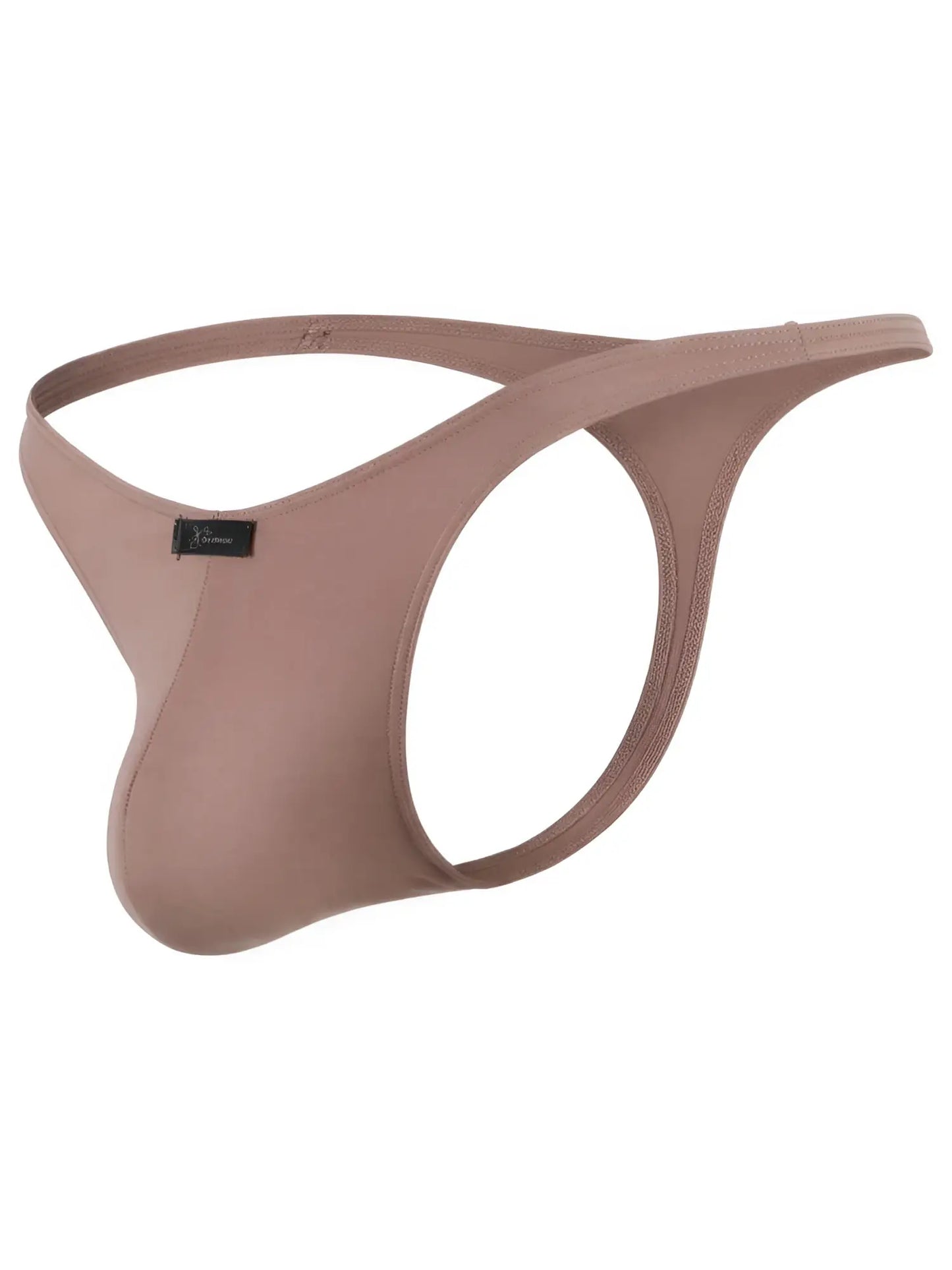 Xtremen matte mauve men's thong with a form-fitting pouch and slim side straps.