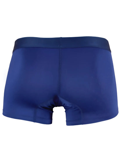 Xtremen royal blue boxer brief with a tonal elastic waistband and subtle textured fabric pattern.
