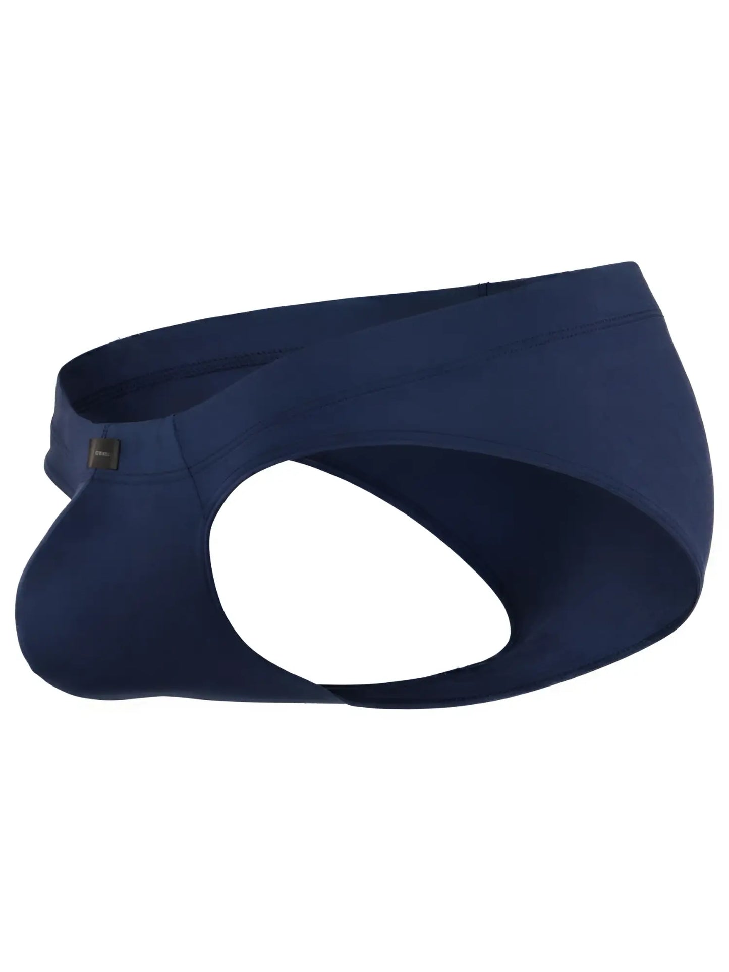 Xtremen navy blue thong with a soft, matte finish and a contoured pouch.