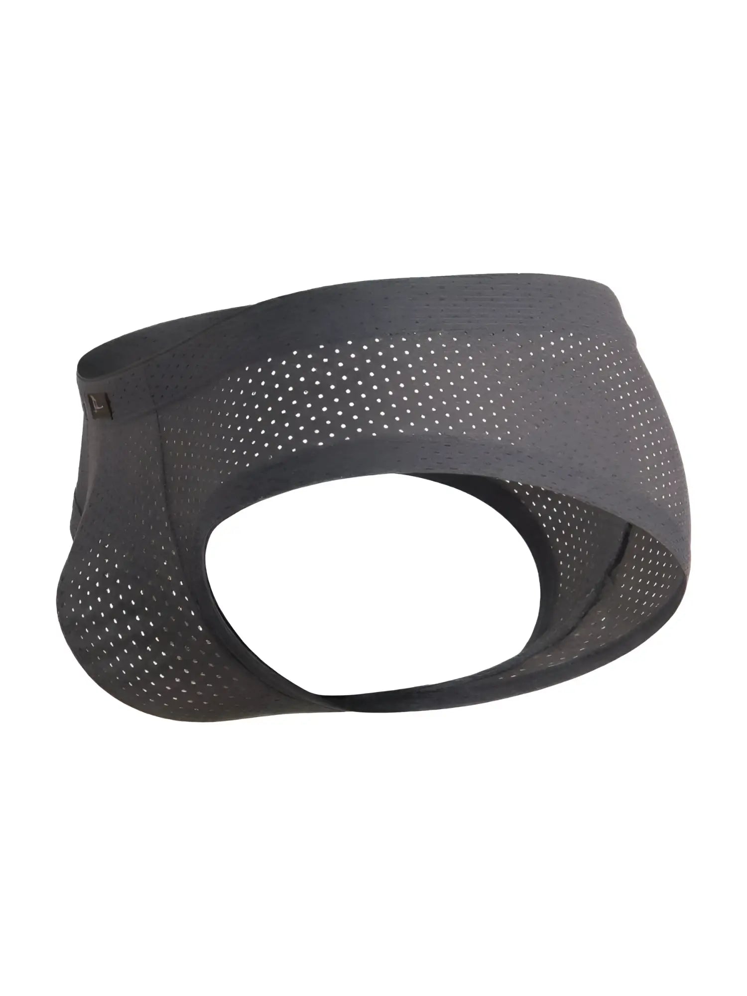 Black xtremen 91269 microfiber mesh briefs with perforated design and snug form-fitting support