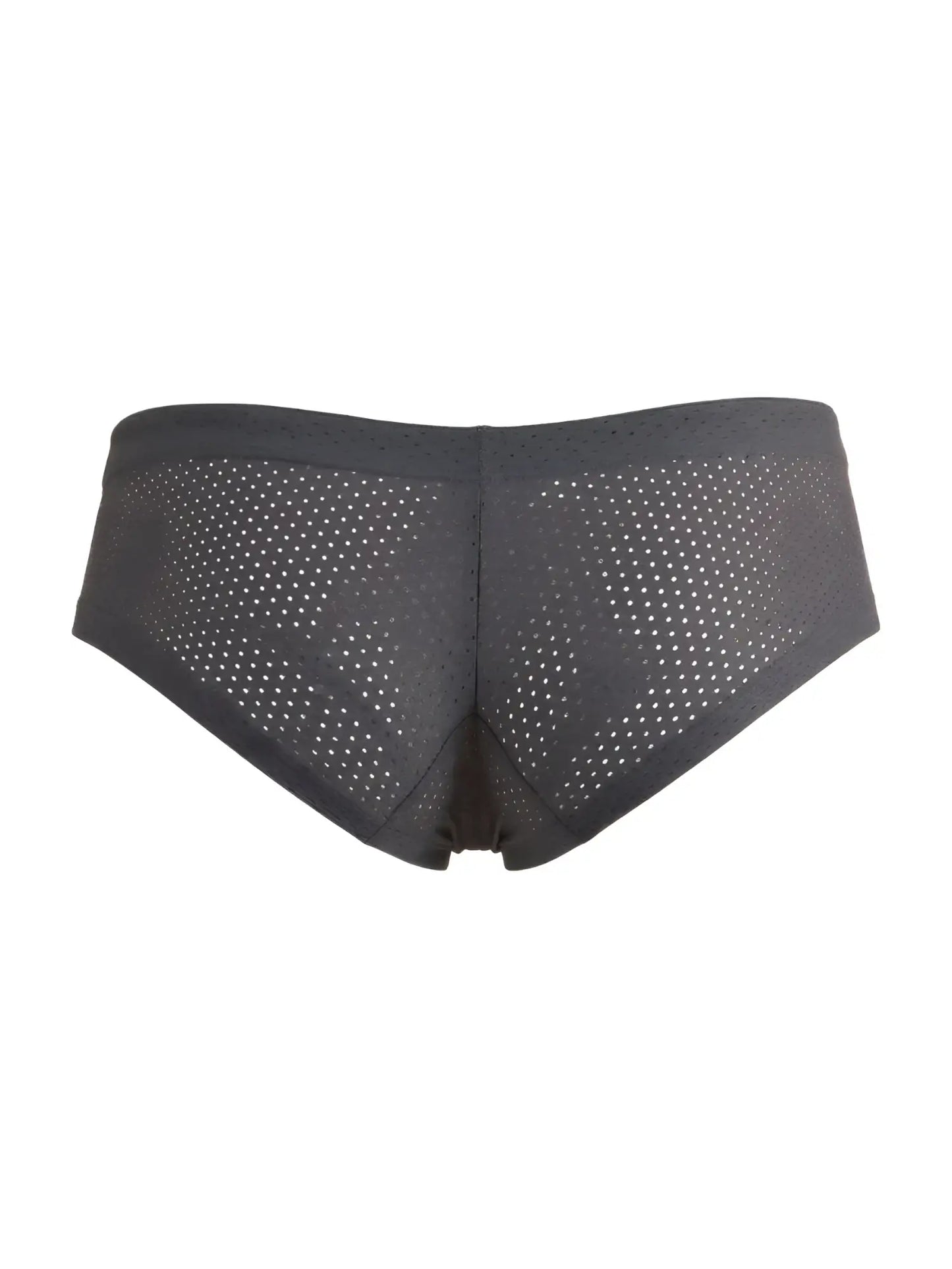 Xtremen 91269 microfiber mesh briefs in gray with perforated design and elastic waistband for comfortable wear