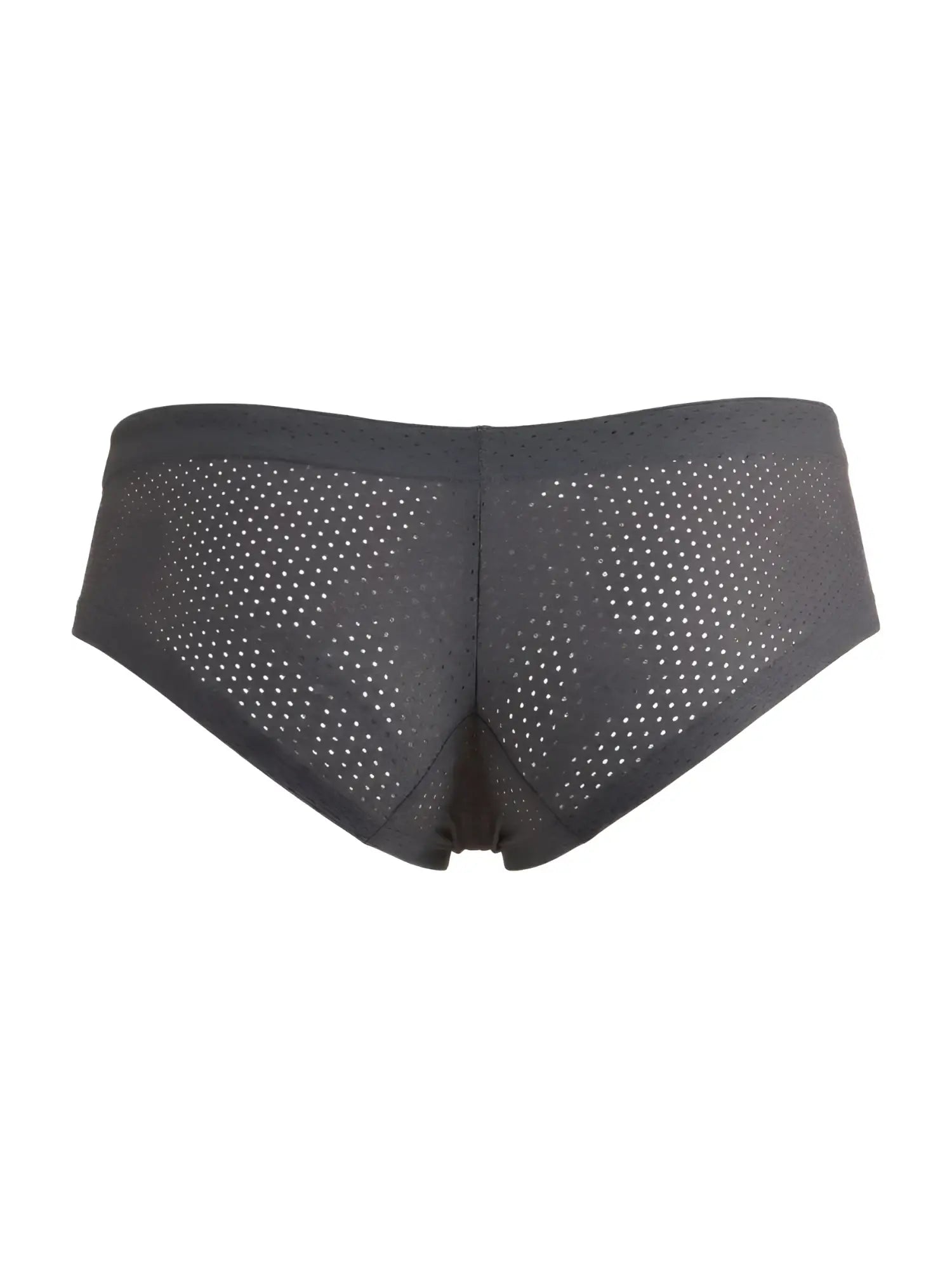 Xtremen 91269 microfiber mesh briefs in gray with perforated design and elastic waistband for comfortable wear
