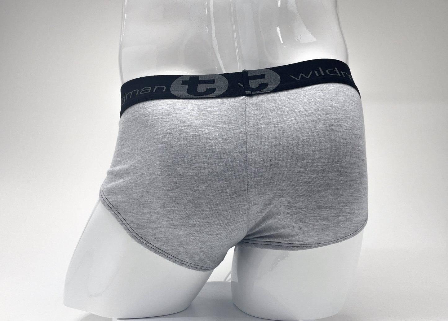 WildmanT Stretch Cotton Big Boy Pouch Brief Gray/Black - SeductiveUtopia.net