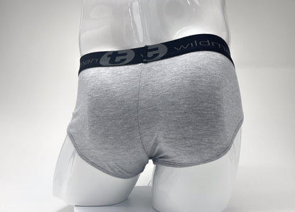 WildmanT Stretch Cotton Big Boy Pouch Brief Gray/Black - SeductiveUtopia.net