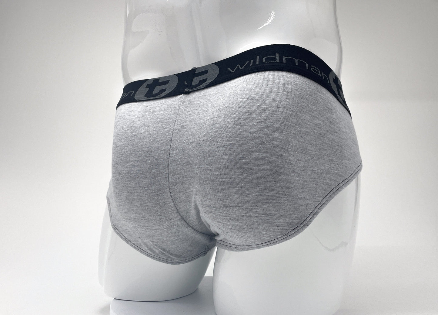 WildmanT Stretch Cotton Big Boy Pouch Brief Gray/Black - SeductiveUtopia.net