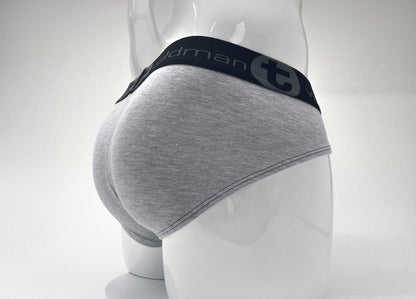 WildmanT Stretch Cotton Big Boy Pouch Brief Gray/Black - SeductiveUtopia.net