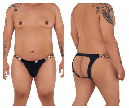 CandyMan 99536X Bikini Jockstrap Farbe Schwarz-Animal Print