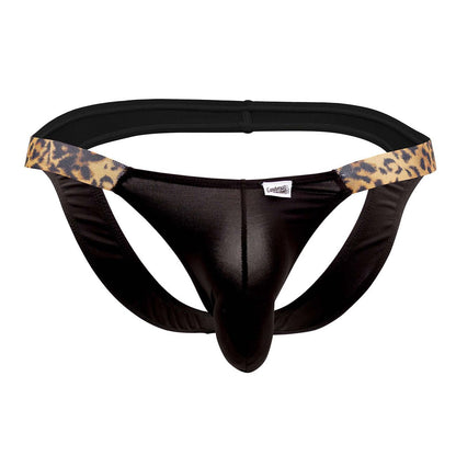 CandyMan 99536X Bikini Jockstrap Farbe Schwarz-Animal Print