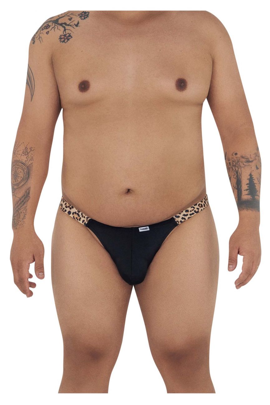 CandyMan 99536X Bikini Jockstrap Farbe Schwarz-Animal Print