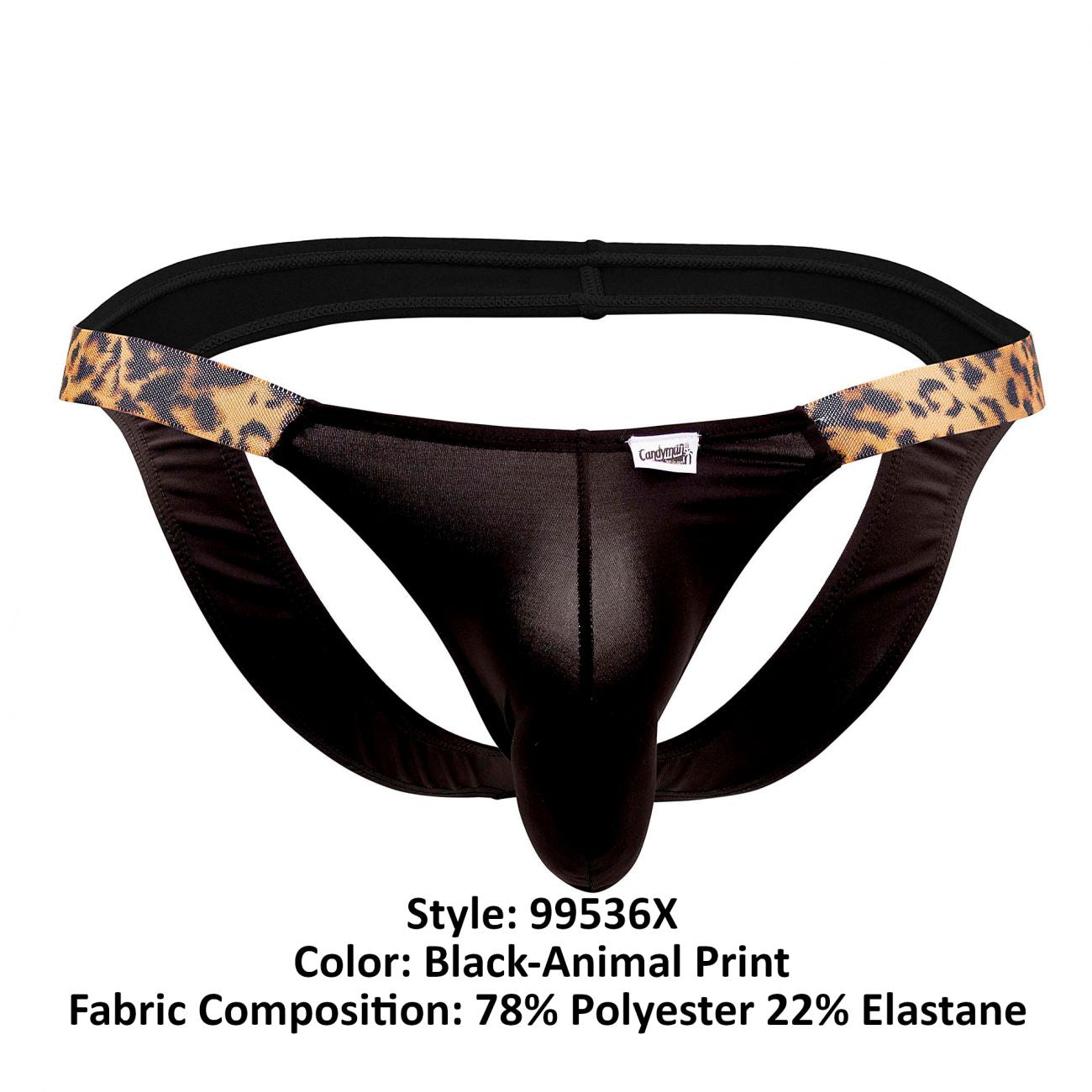 CandyMan 99536X Bikini Jockstrap Farbe Schwarz-Animal Print