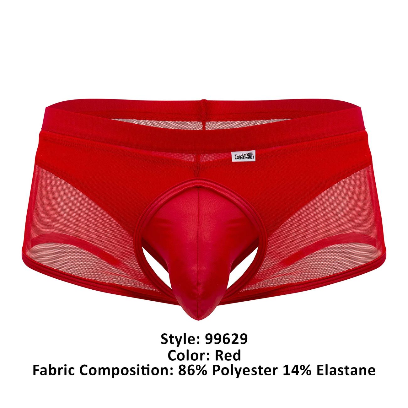 Ensemble deux pièces Boxer et String CandyMan 99629 Couleur Rouge