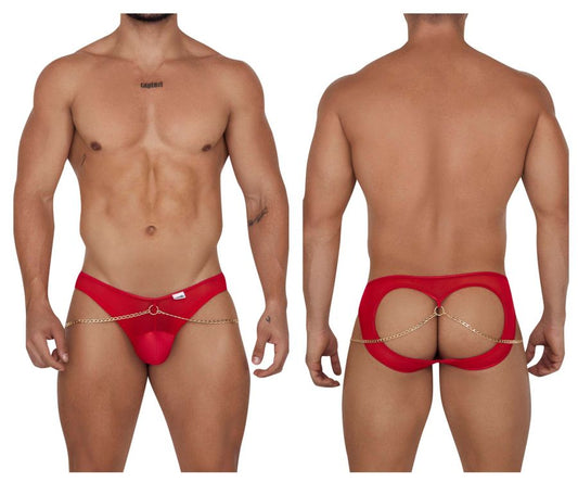 Slip jock CandyMan 99672 avec chaîne Couleur Rouge