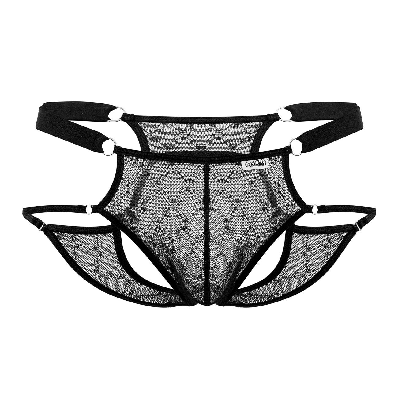 CandyMan 99730 Jockstrap aus Spitze, Farbe Schwarz