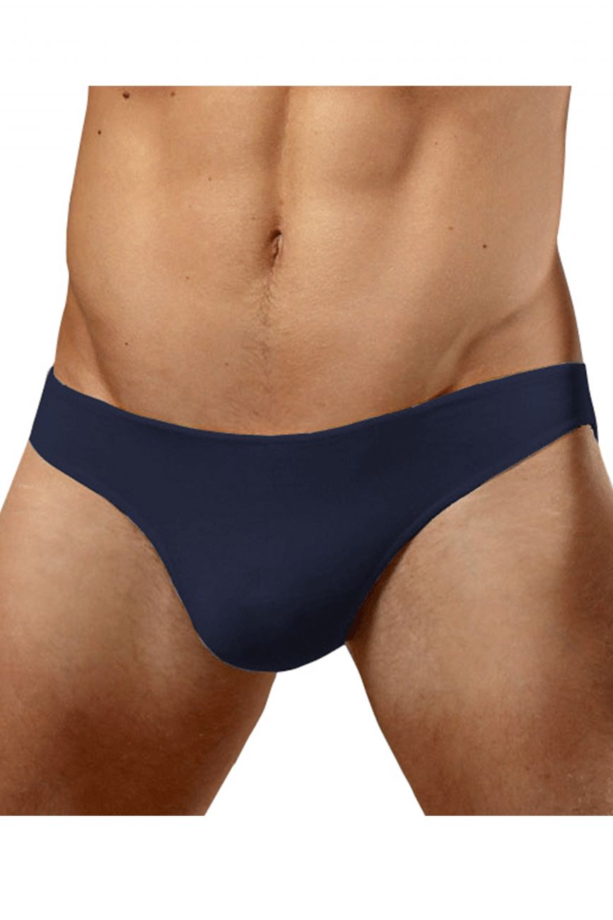Doreanse 1281-nvy hang-loose bikini brief navy blue seamless cotton fabric for everyday comfort and support